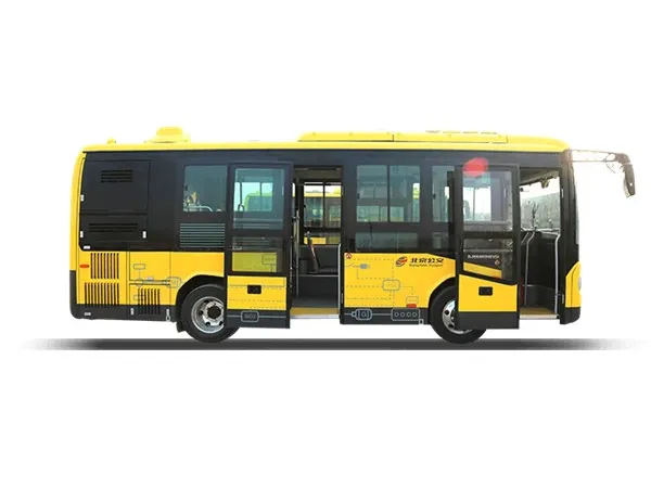 Bus public hybride utilisé par 15 sièges